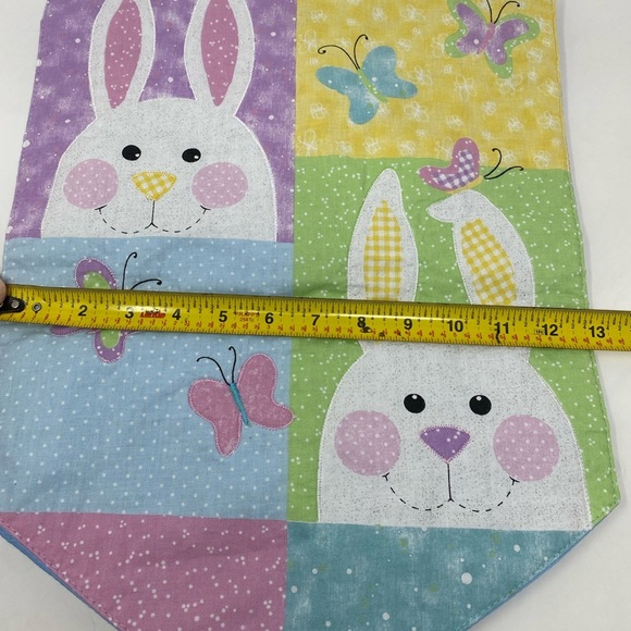 Colorful Spring Bunny Table Runner/Tapestry - Picture 4 of 5